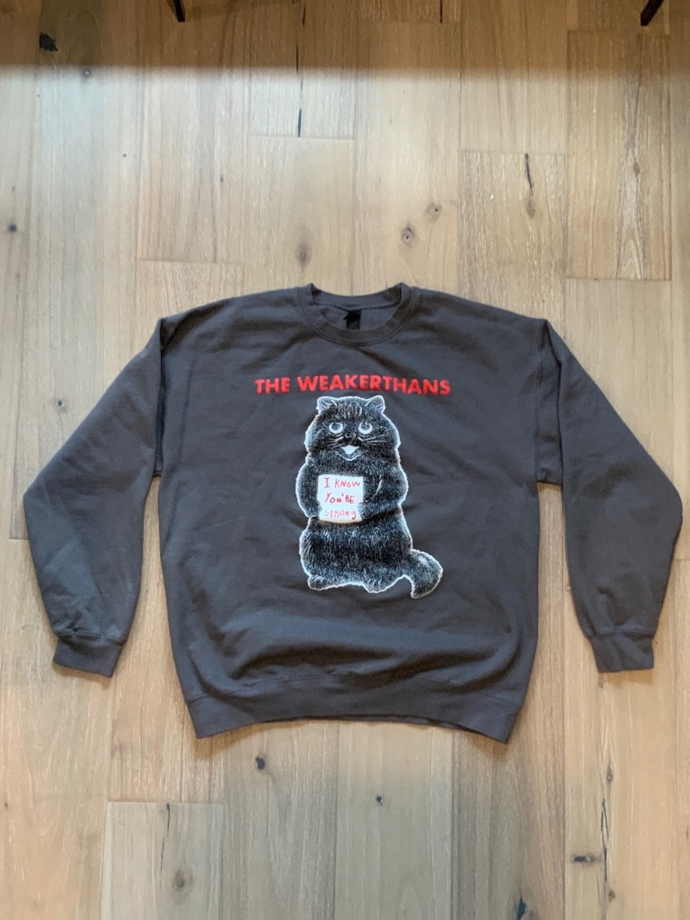 The Weakerthans crew neck sweatshirt Large charcoal